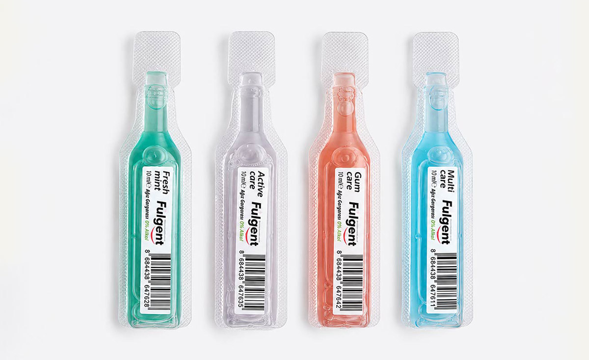 Fulgent 10 ml single-use mouthwash sachets